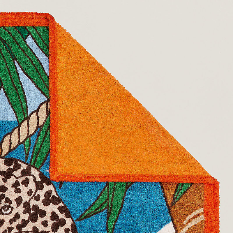 HERMES∽Tapis de plage Jin et Leo2色ビーチタオル∽PARIS速達. Jin et Leo beach towel | Hermès UAE